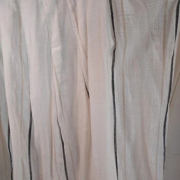 Lane Bryant Black, Gold and Cream Spaghetti Strip Striped Blouse in Size 22 - Picture 6 of 10